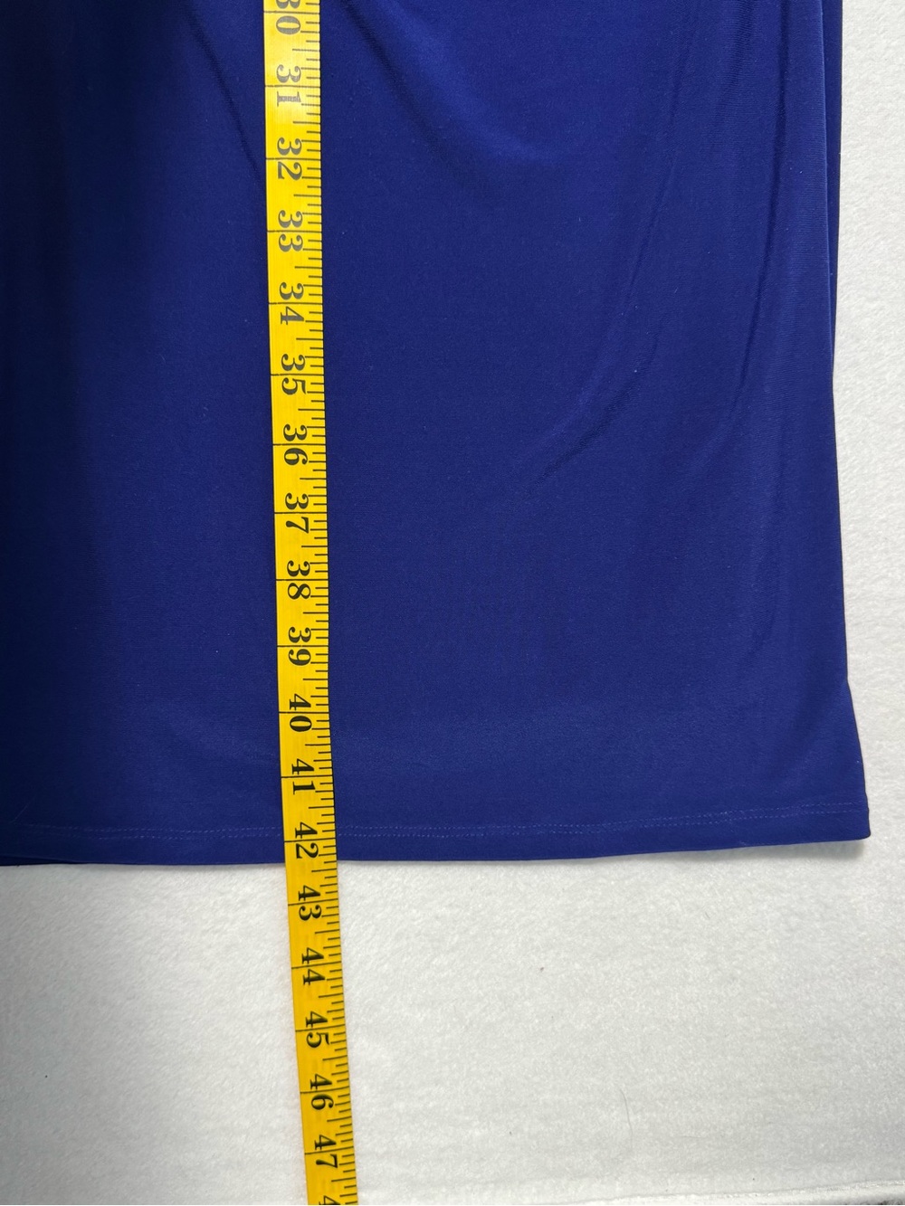 Lauren Ralph Lauren Royal Blue Ruched Sheath Midi Dress 4 - Picture 13 of 14